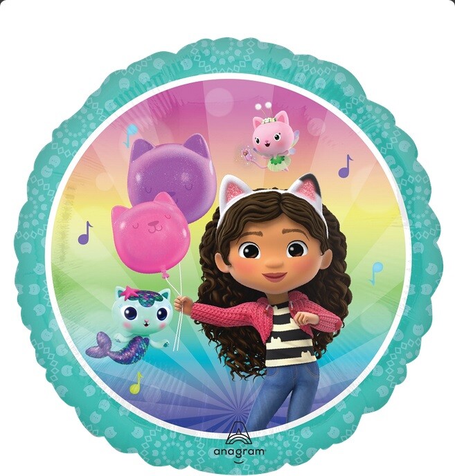 Svet balonku Fóliový balón kruh - Gabby's Dollhouse 43 cm