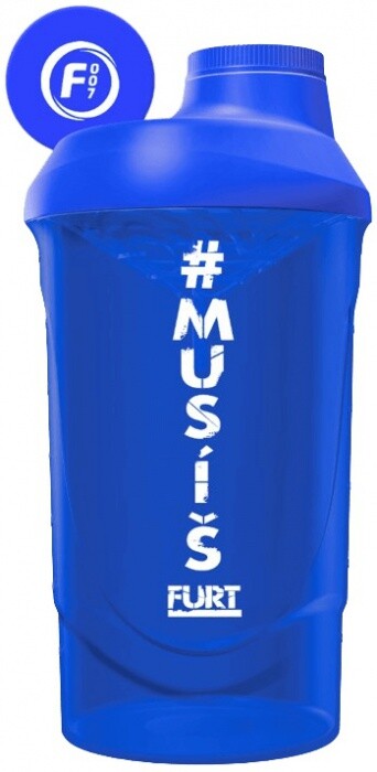 Fitness007 šejkr #musíšfurt 600 ml - modrá