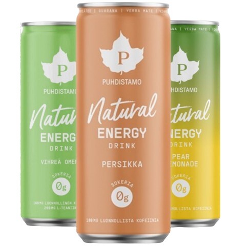 Puhdistamo natural energy drink 330 ml
