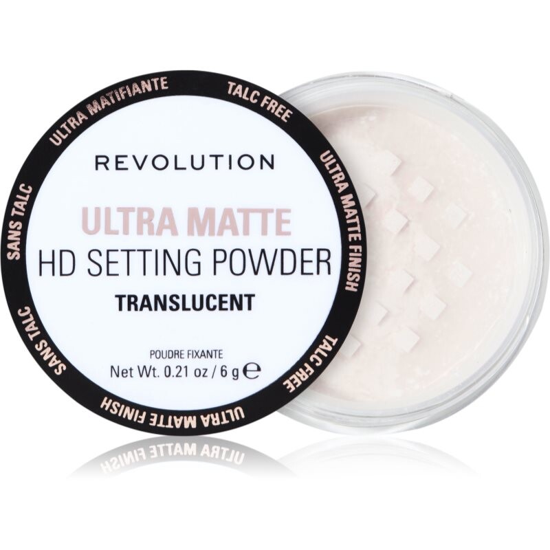 Makeup Revolution Ultra Velvet Loose Setting Powder zmatňujúci transparentný púder 6 g