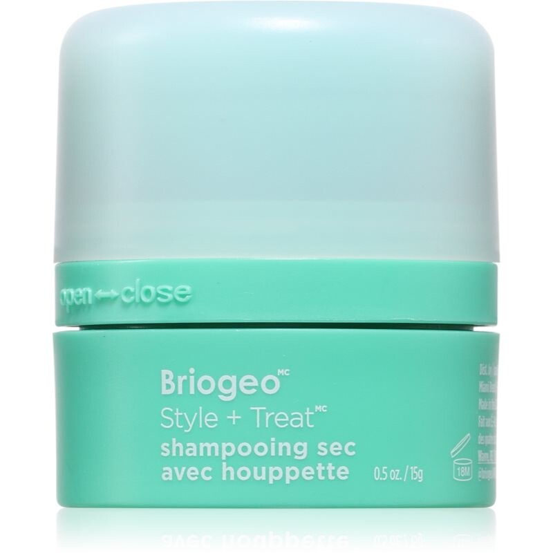 Briogeo Style + Treat suchý šampón pre tmavé vlasy 15 g