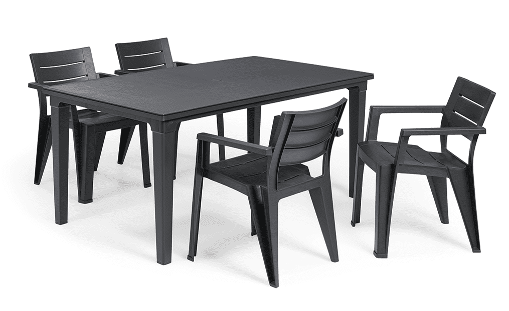 Elvisia Záhradný set ARIANA 4 +1 | grafit