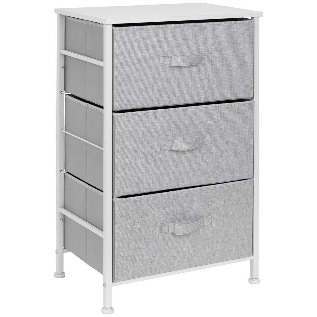 PBJ KOMODA, sivá, biela, 45/71.5/30 cm