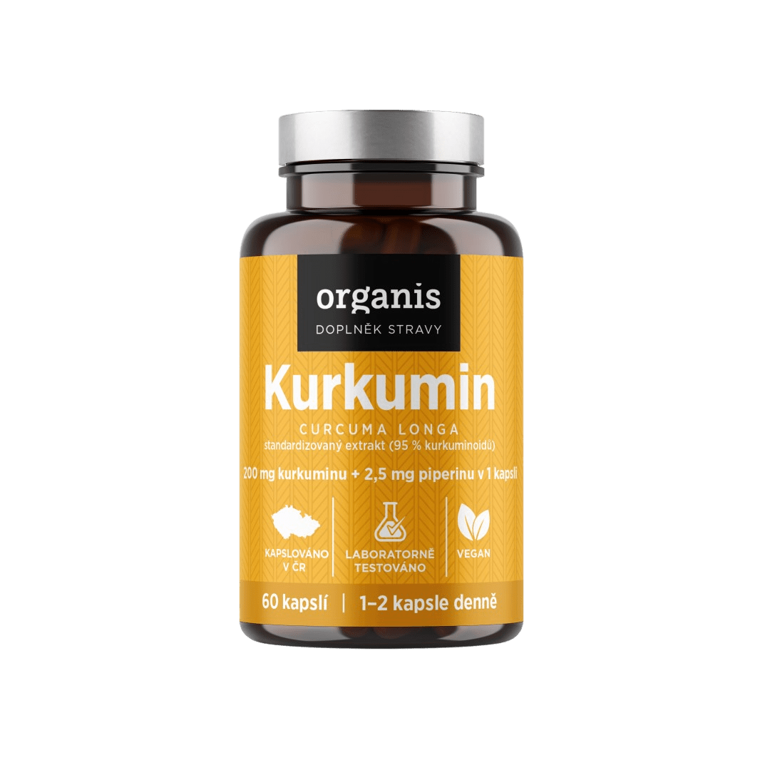 ORGANIS Kurkumin + piperin 30 kapsúl