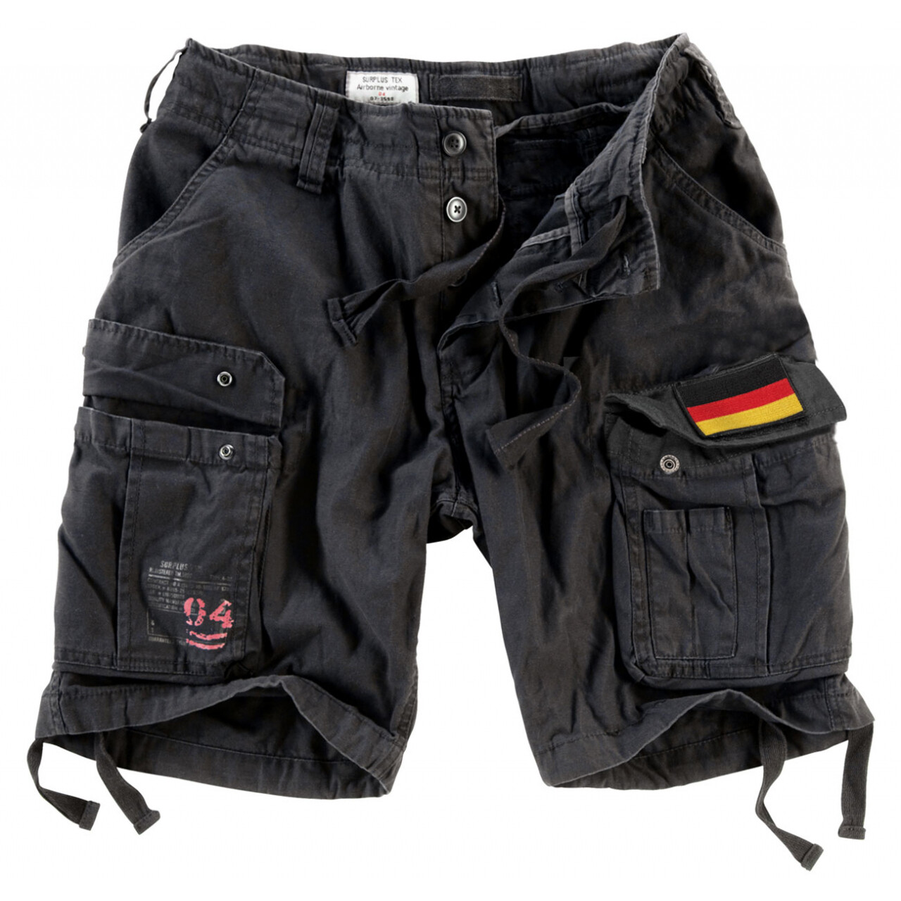 Kraťasy Airborne Vintage Shorts Patch - čierne, S