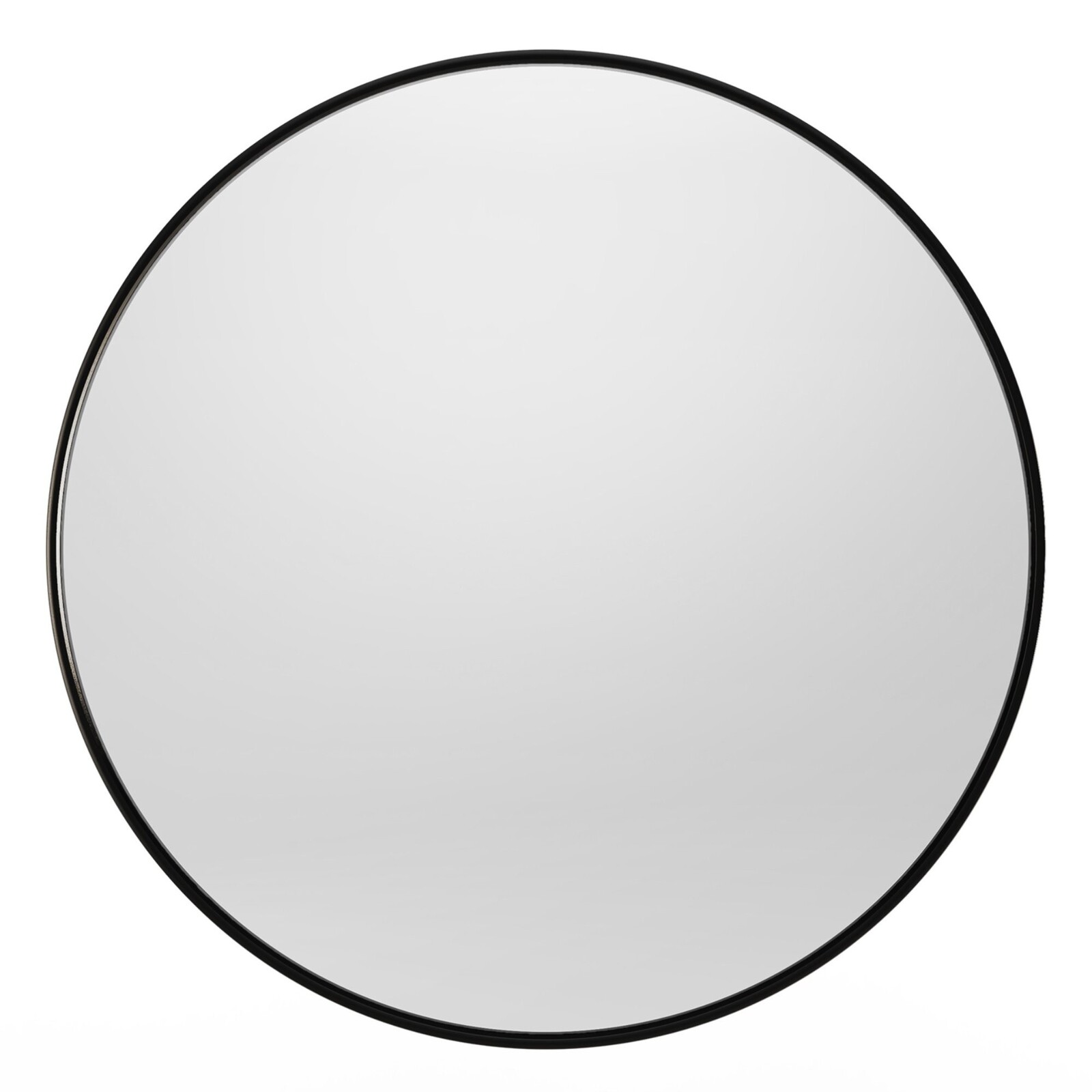 Kulaté nástěnné zrcadlo Mira 60 cm černé