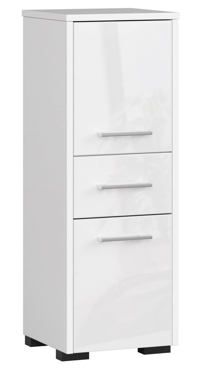 Kúpeľňová skrinka Fín biela lesk