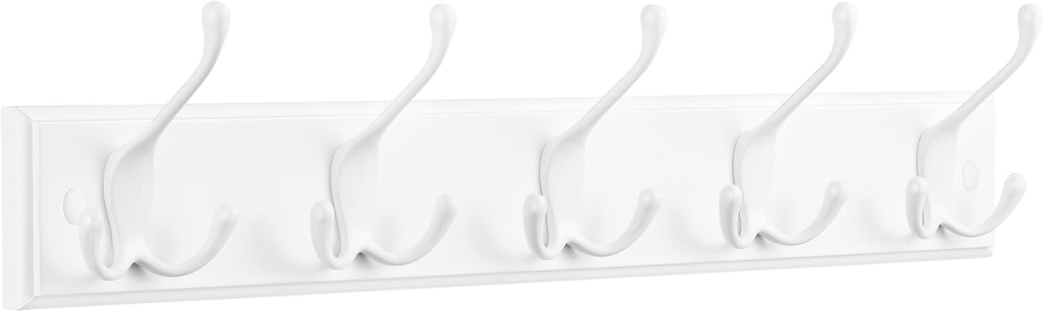 Nástěnný věšák Morra 50 cm bílý