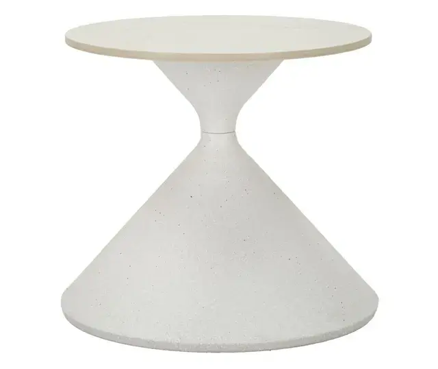 Odkládací stolek White 42 cm mramor/bílý