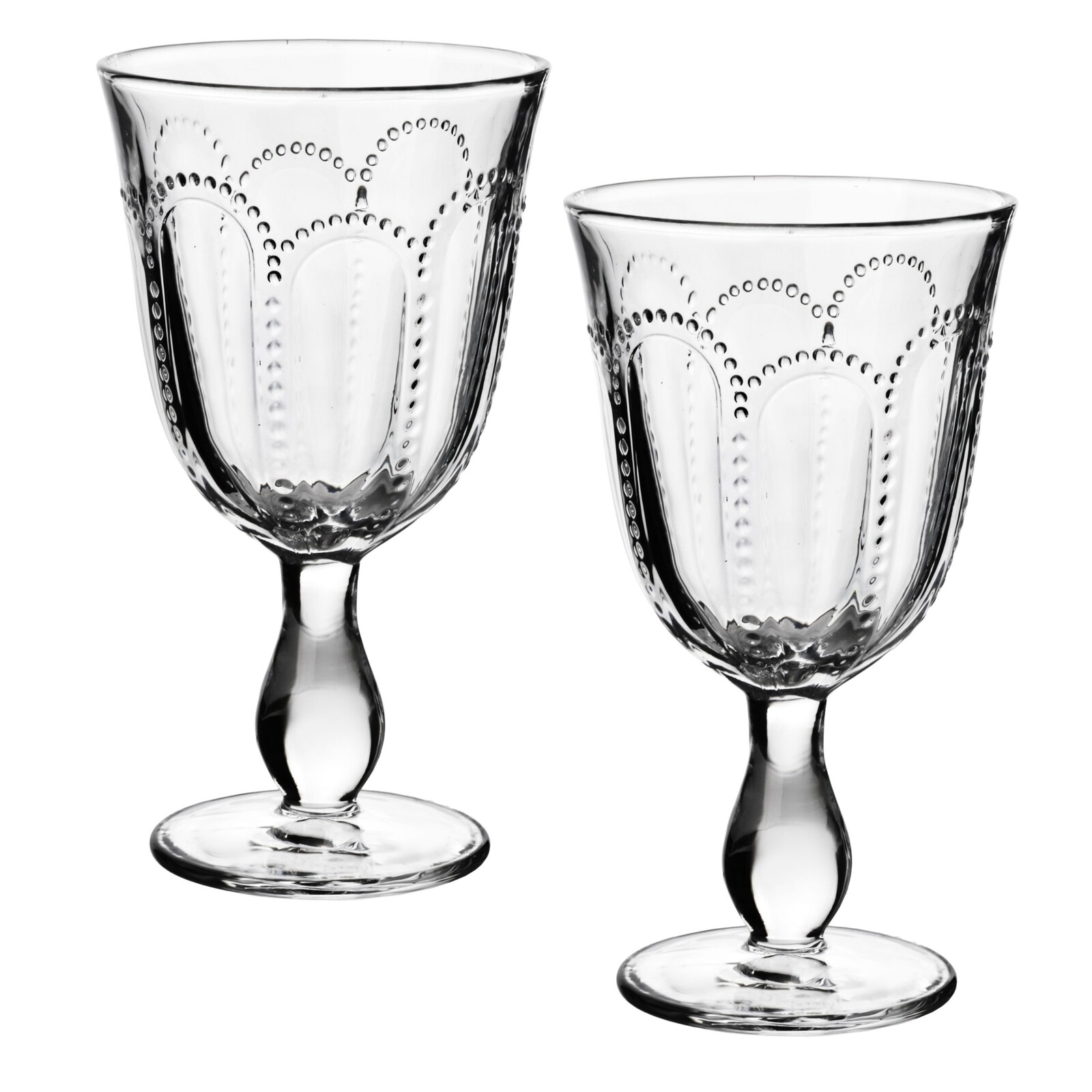 Sada 4 ks sklenic na víno DAPHNE 300 ml čirá