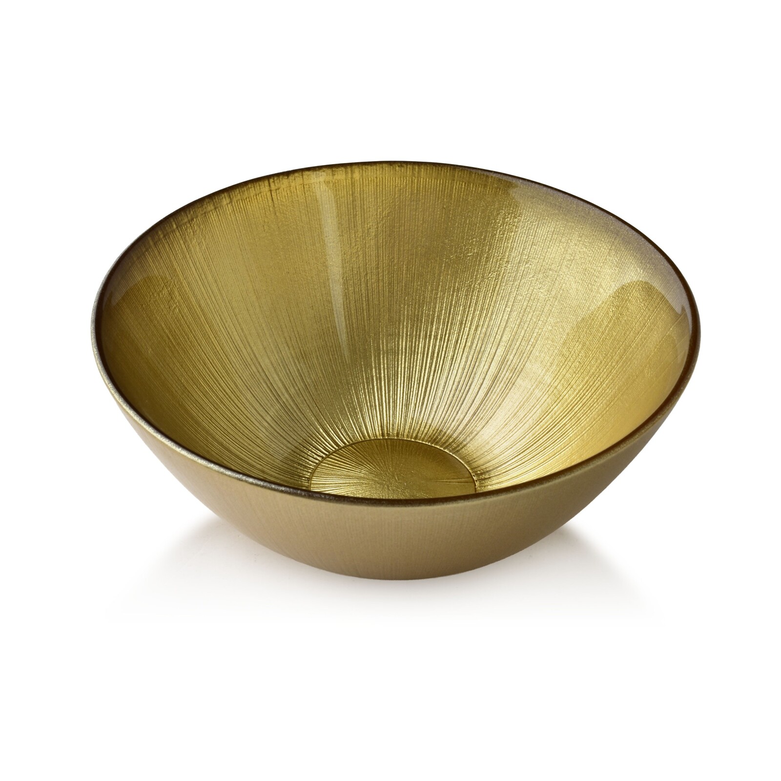 Skleněná mísa GOLDIE 15 cm zlatá