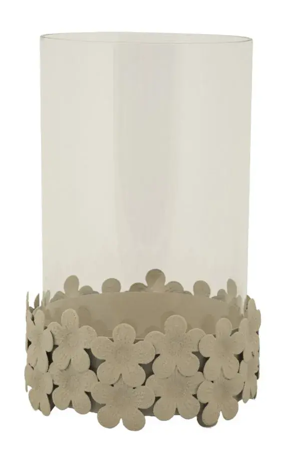 Svícen Dune 21 cm čirý/krémový