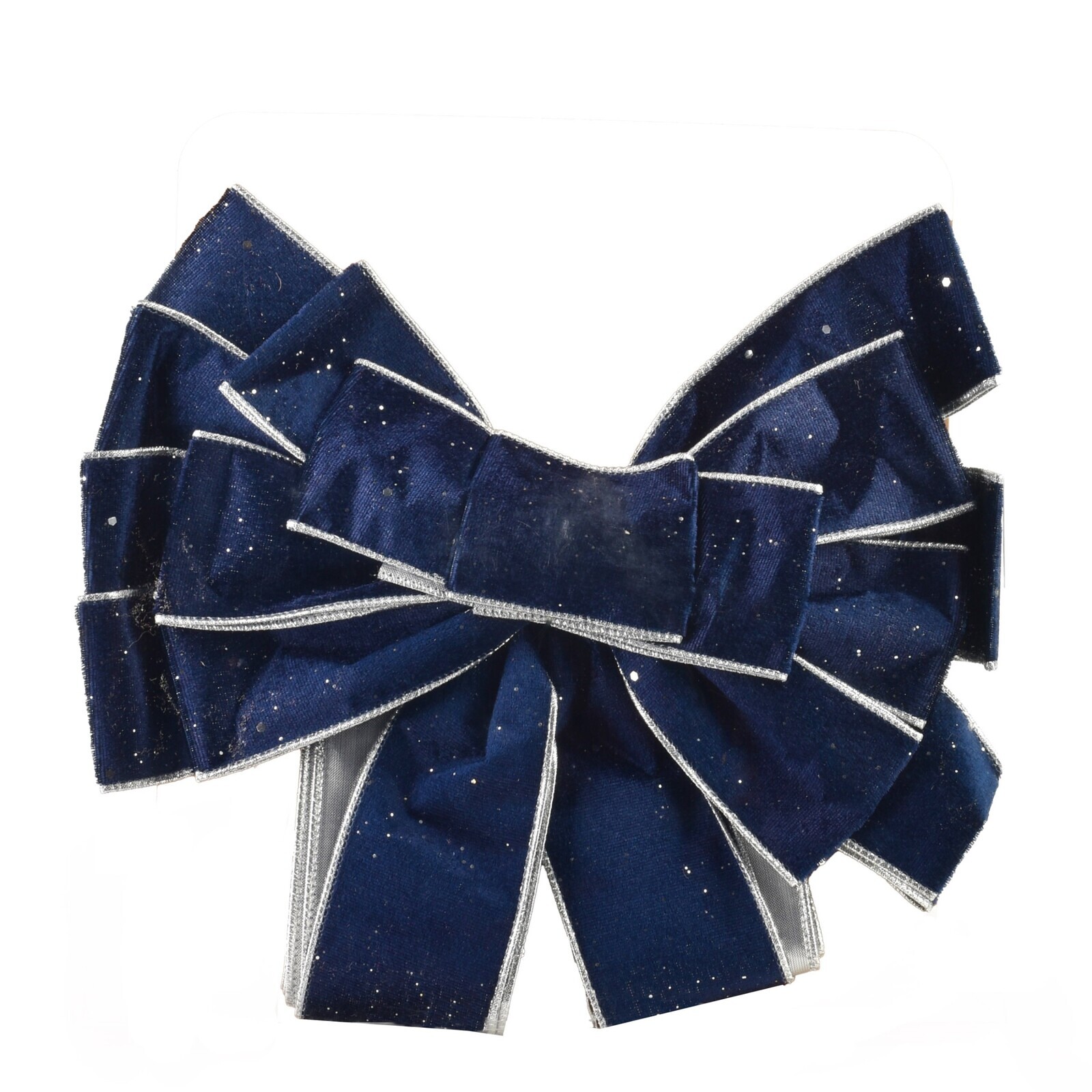 Vánoční dekorativní mašle Santa Lila 32x130 cm tmavě modrá