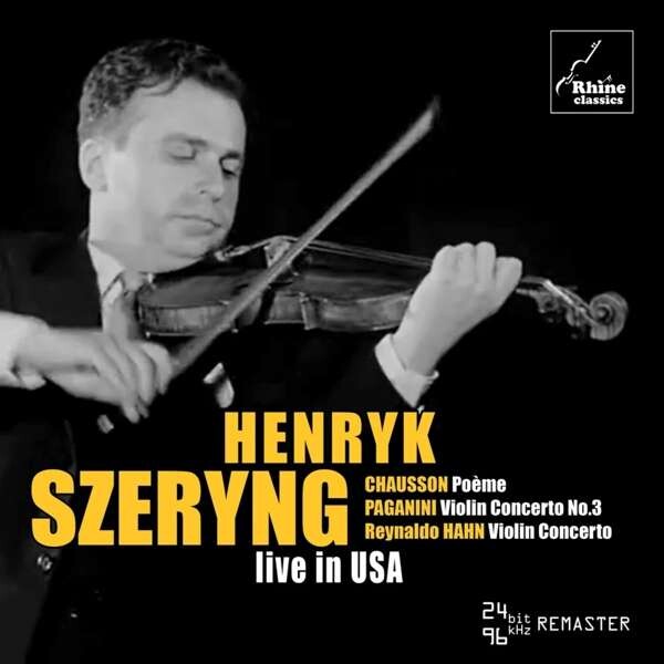 Henryk Szeryng, HENRYK SZERYNG - LIVE IN USA, CD