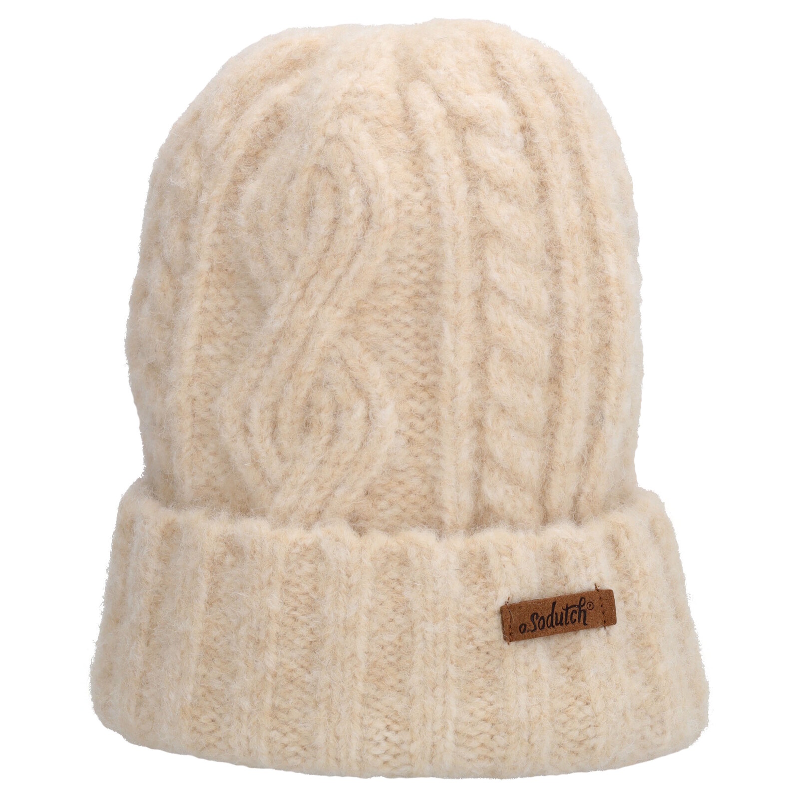 Dámska pletená čiapka Sodutch - piesková