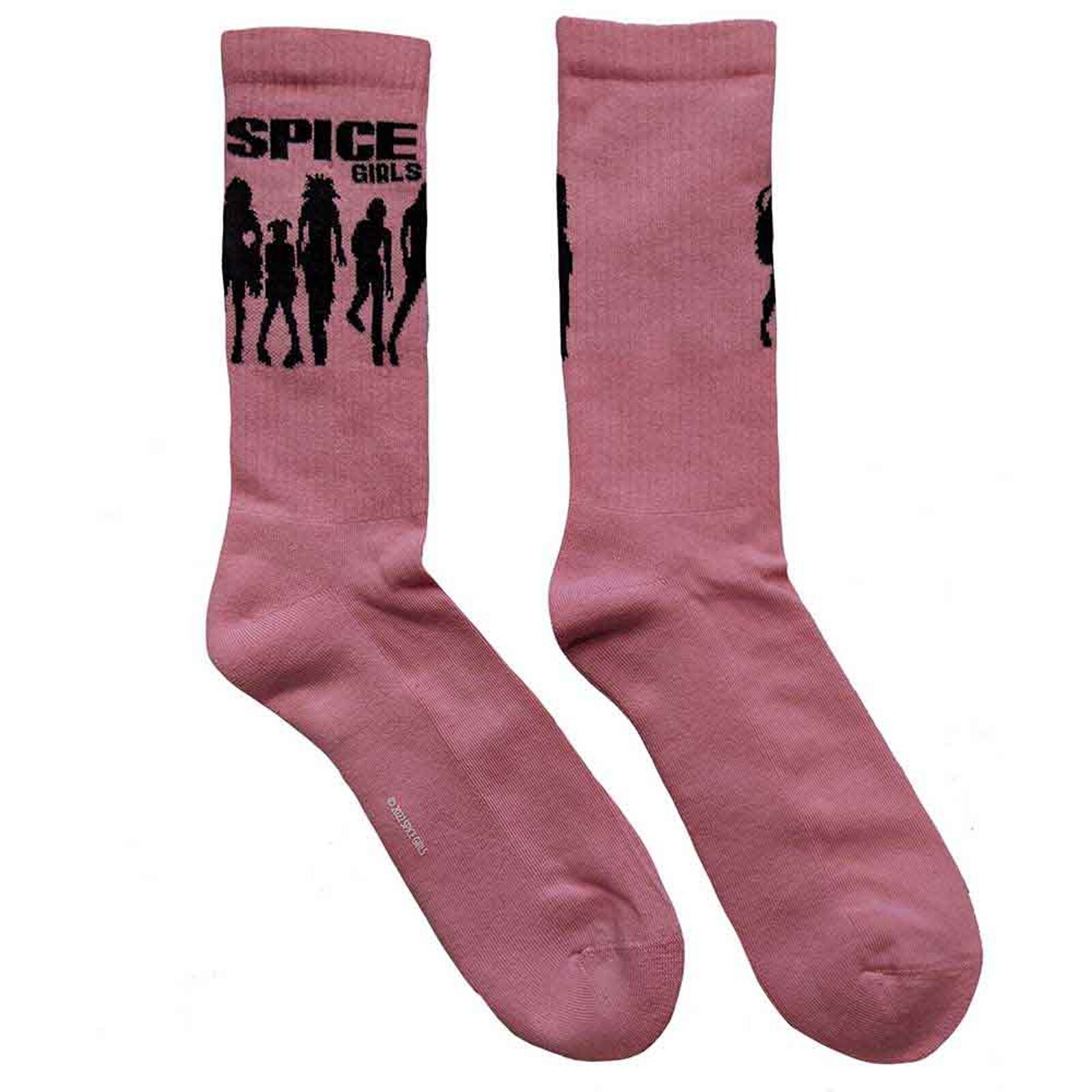 Spice Girls unisex ponožky so siluetou - ružové (veľkosť 40-45)