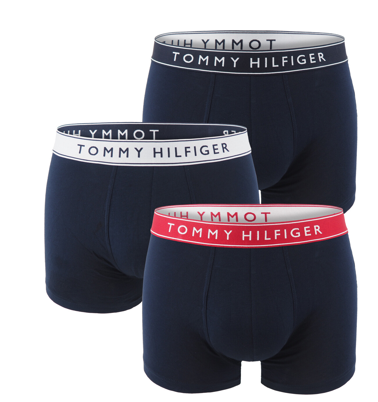 TOMMY HILFIGER - boxerky 3PACK everyday essentials original dark / multicolor waist