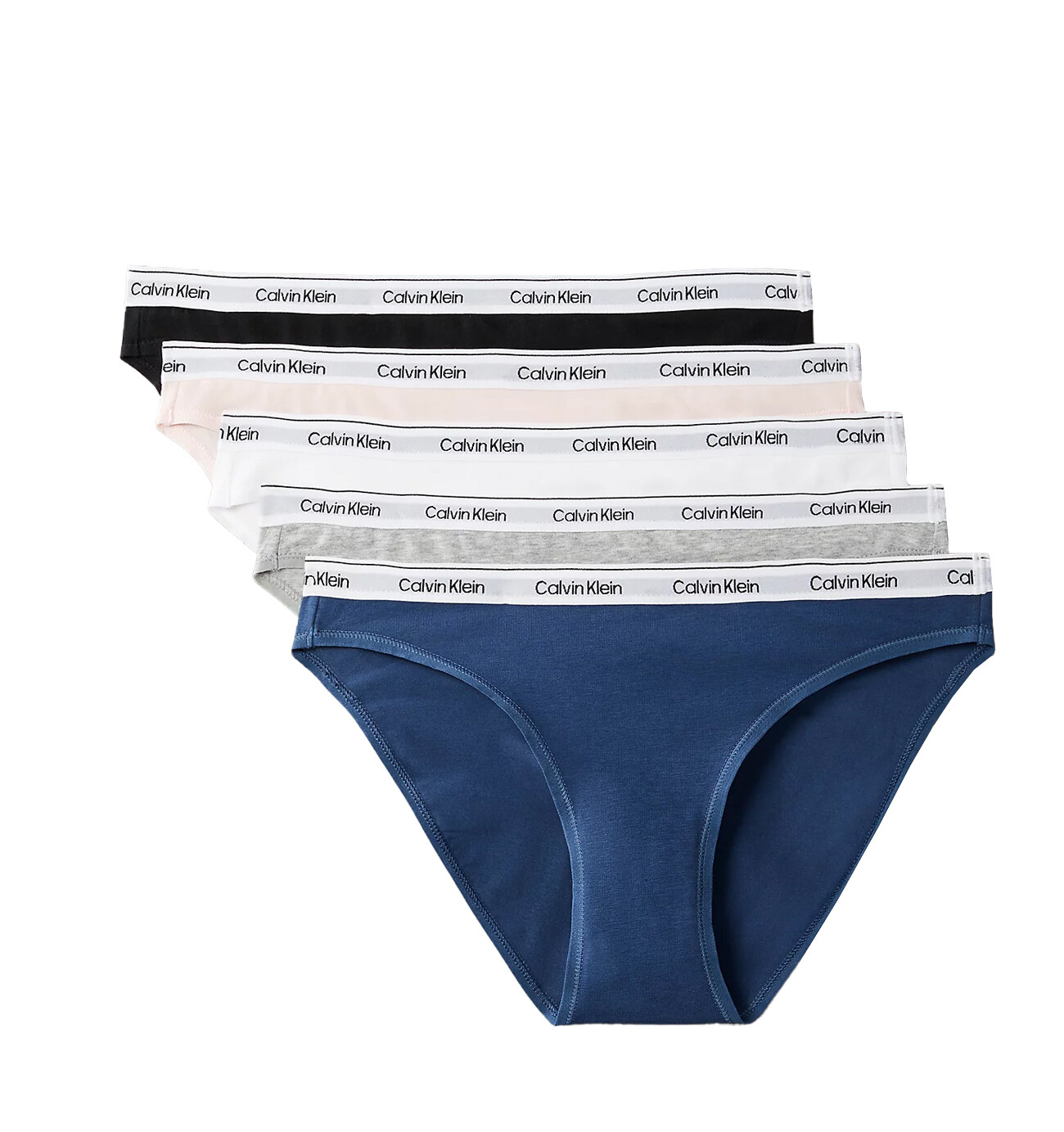CALVIN KLEIN - nohavičky 5PACK Icon logo cotton stretch essentials shades - limitovaná edícia