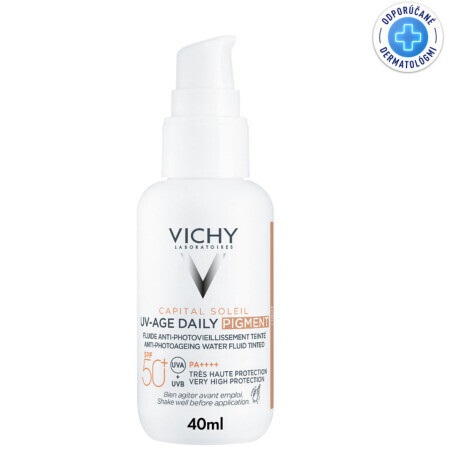 VICHY Capital soleil UV-age daily tónovaný fluid SPF50+ 40 ml