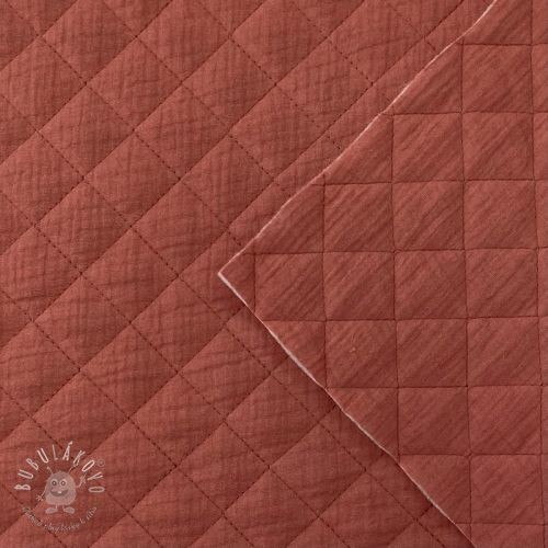 Dvojitá gázovina/mušelín QUILT rouge