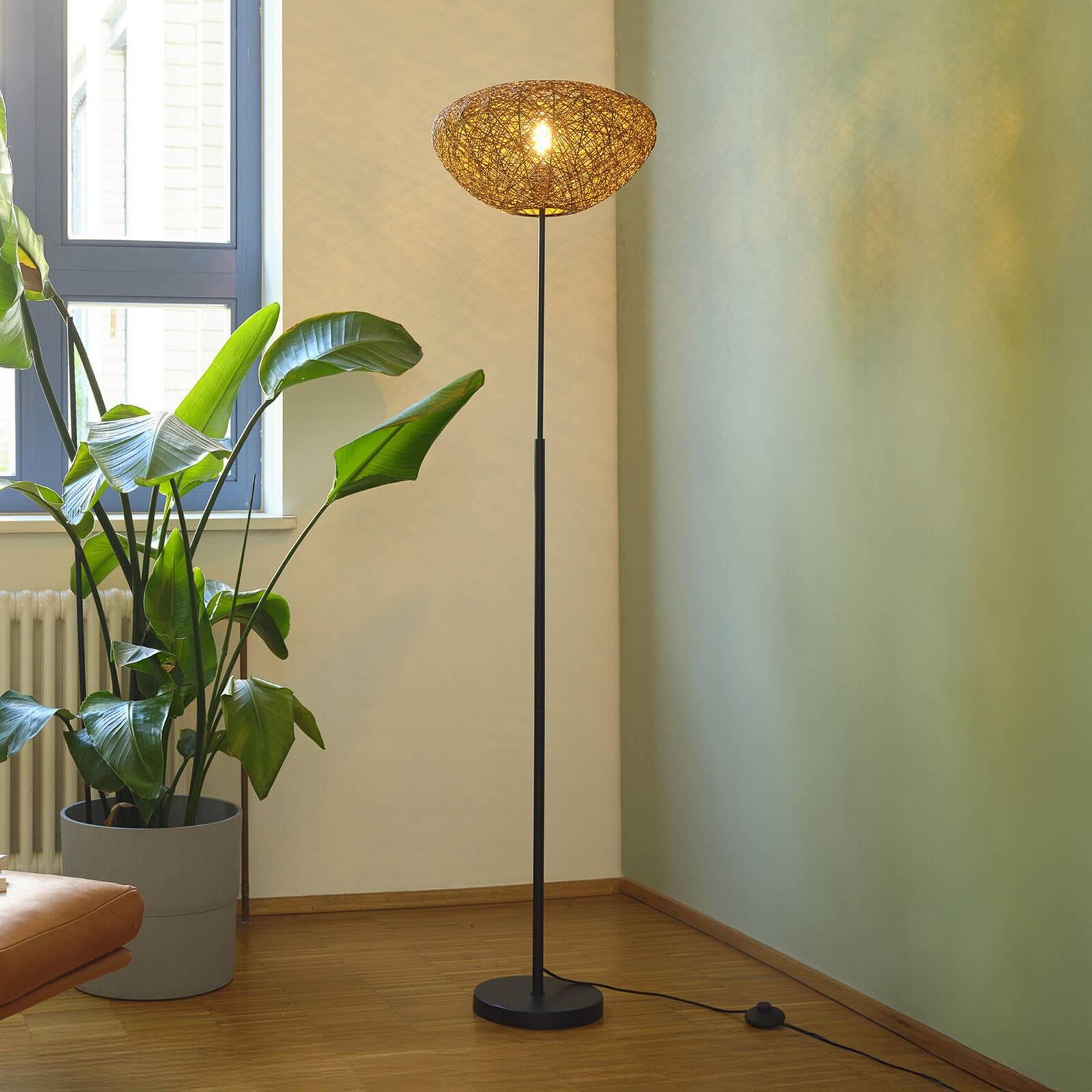 Stojacia lampa OSRAM Decor Paper Drop, papier, béžová, E27