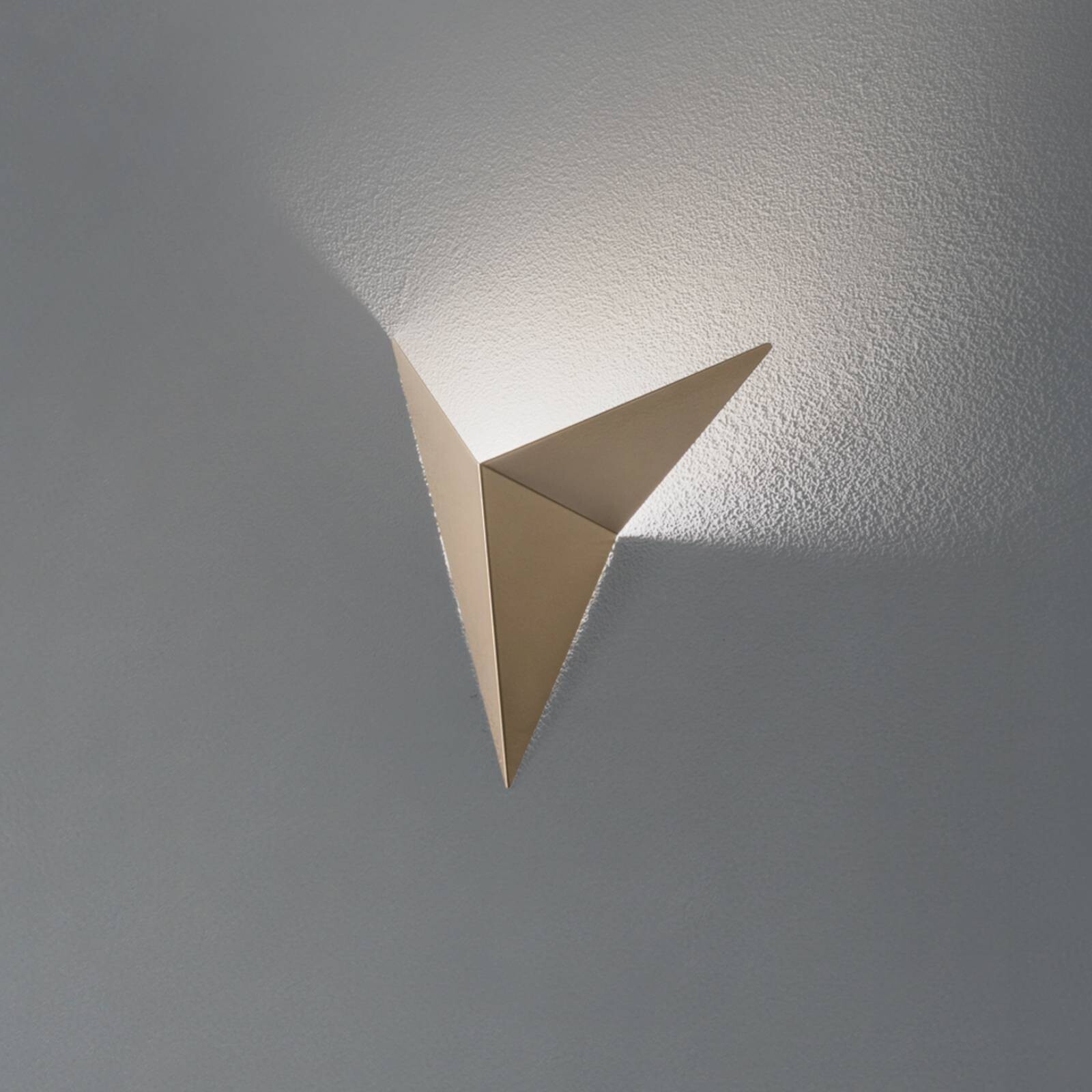 Nástenné svetlo Kus, zlaté, kov, výška 34 cm, G9