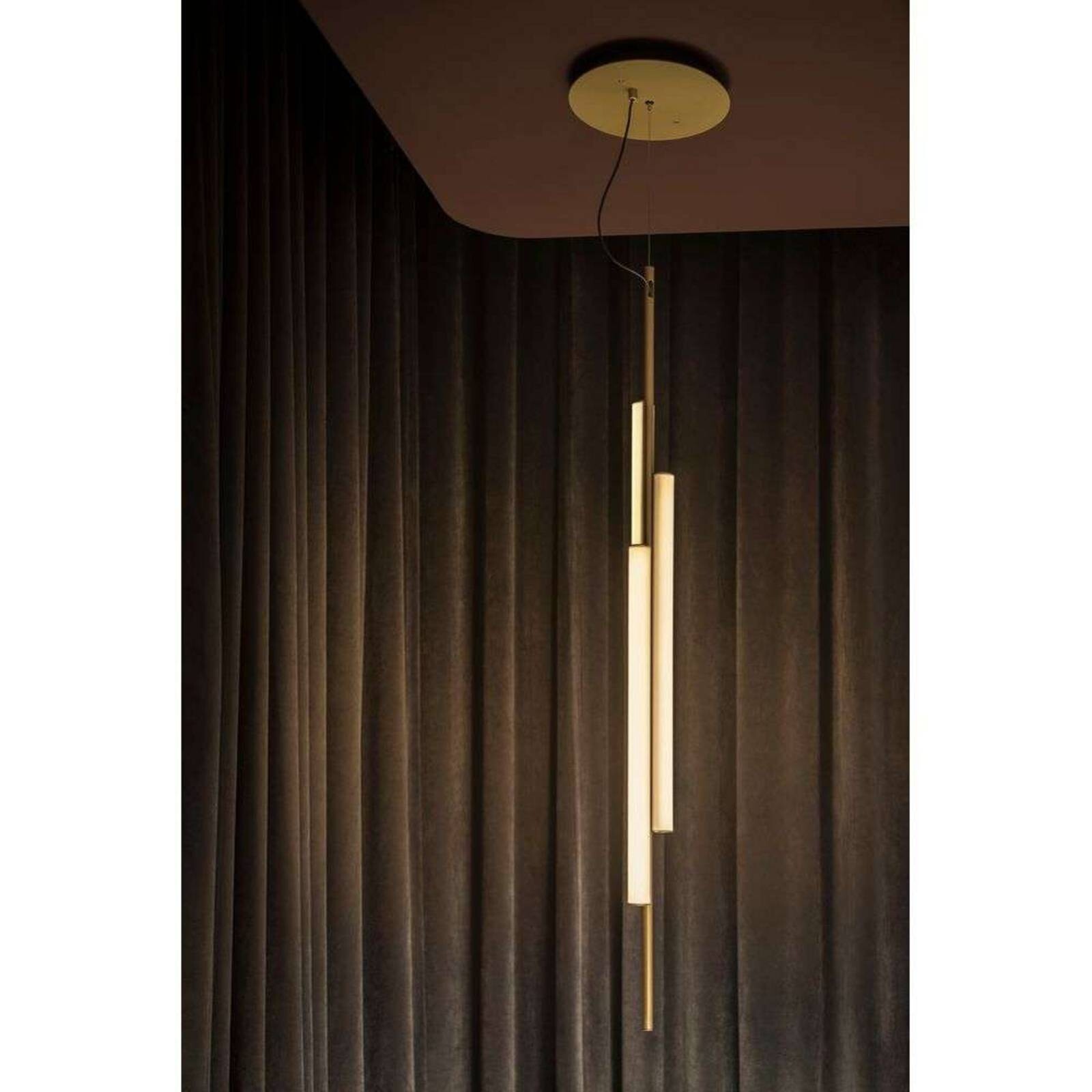 MARSET LED závesné svietidlo Ambrosia s konektorom 2700K zlatá farba