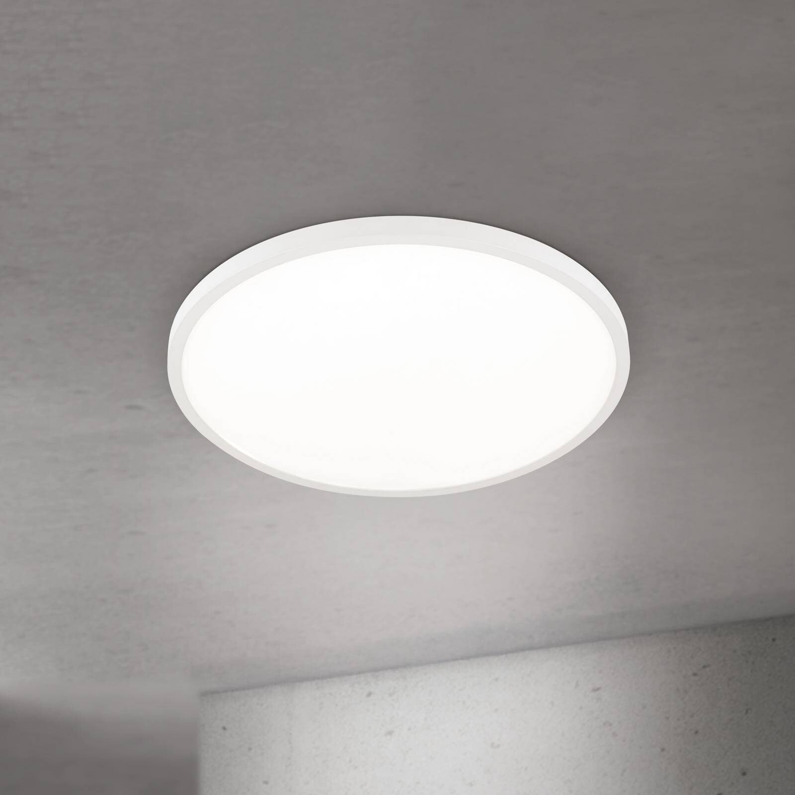 stropné LED svetlo Disc, biele Ø 60 cm, CCT, kov/plast