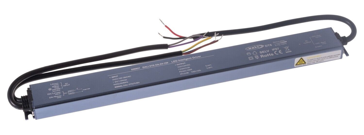 T-LED LED stmievateľný zdroj (trafo) 24V 100W IP67 DALI 056621