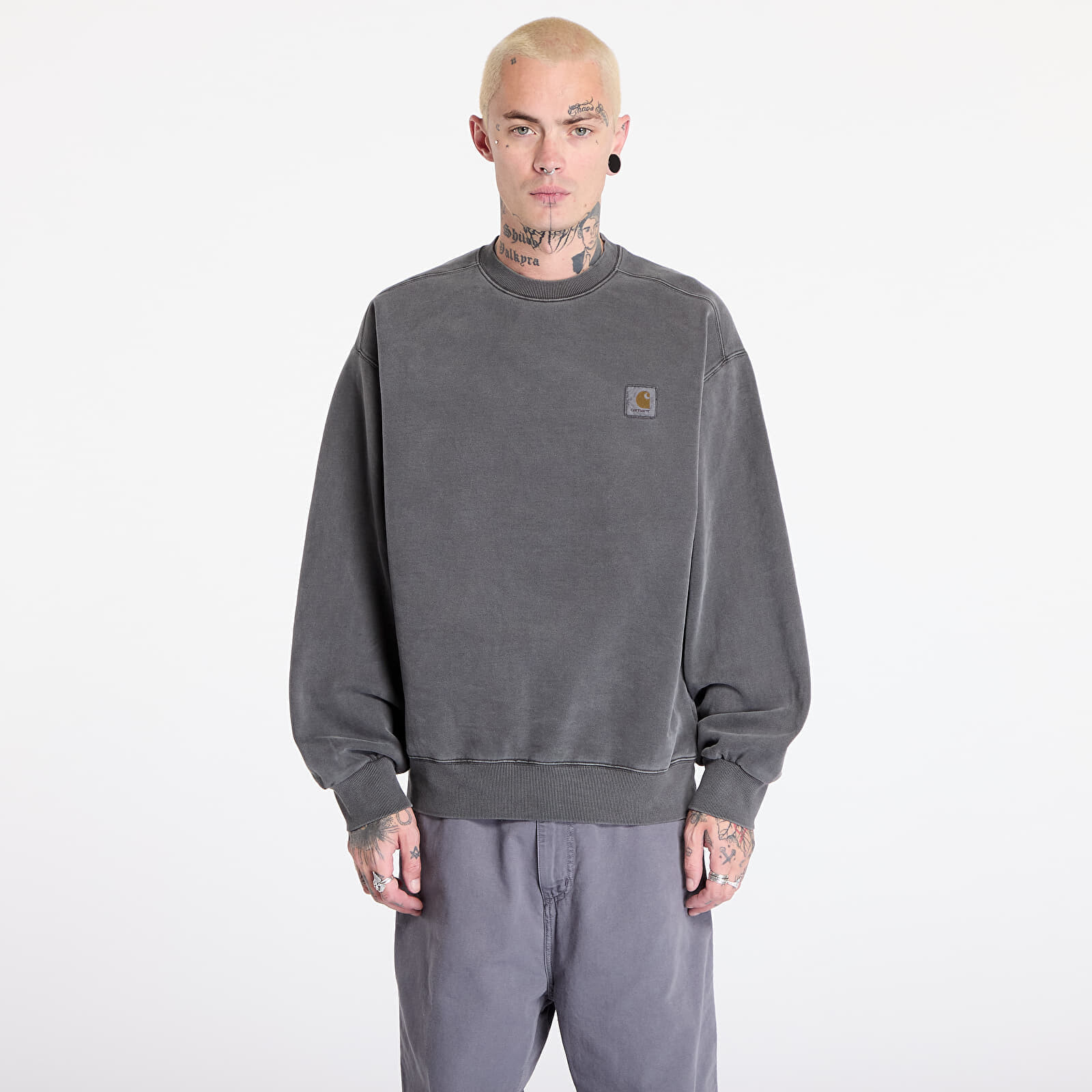 Mikina Carhartt WIP Vista Sweat UNISEX Graphite Garment Dyed S