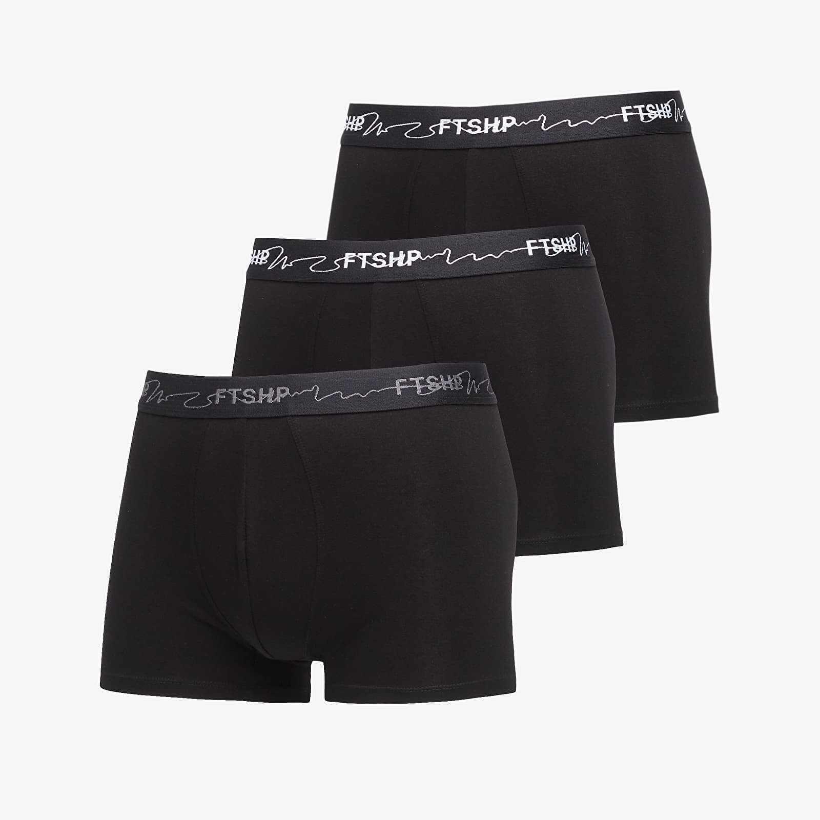 Boxerky FTSHP Mens Boxers 3-Pack Black S