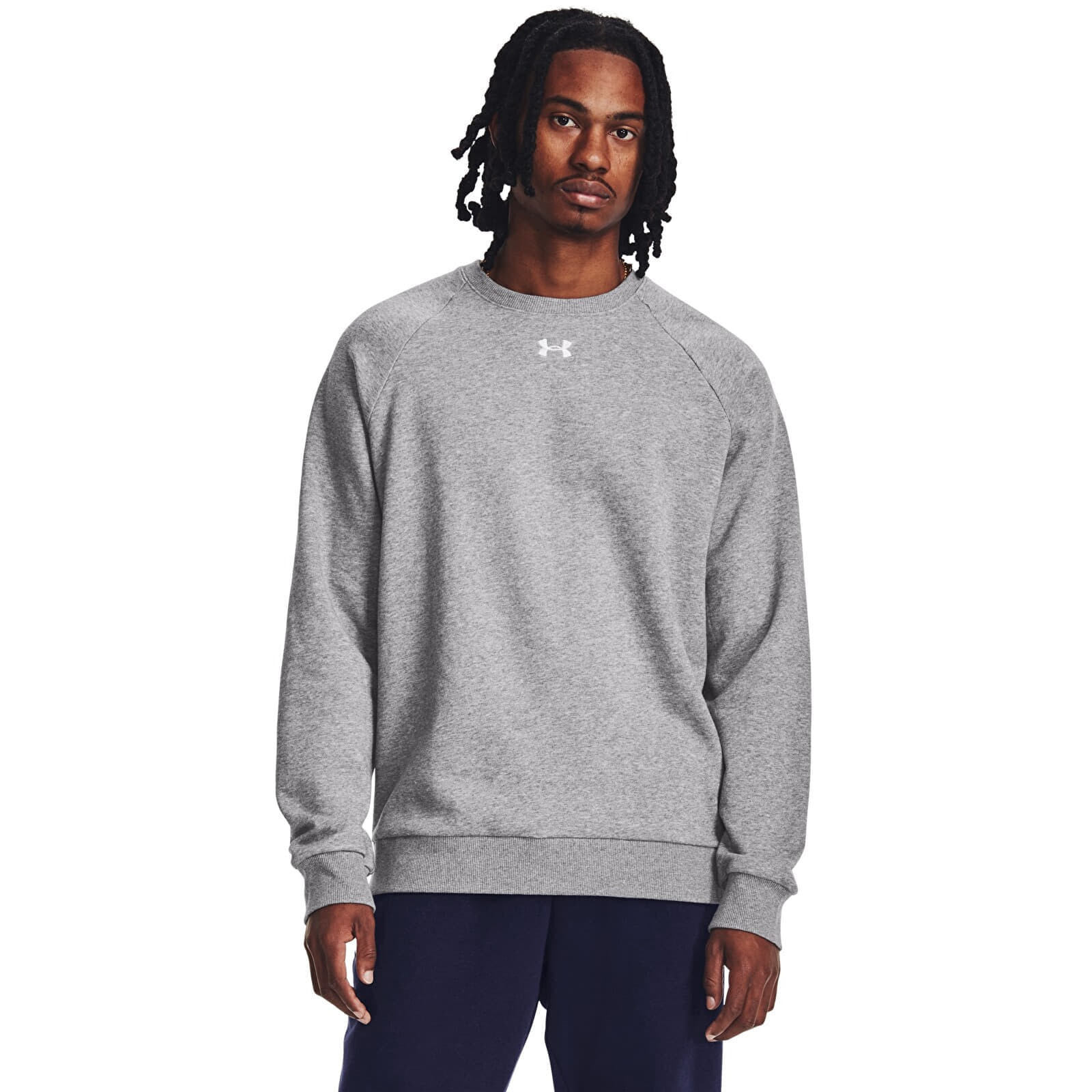 Mikina Under Armour Rival Fleece Crew Gray L