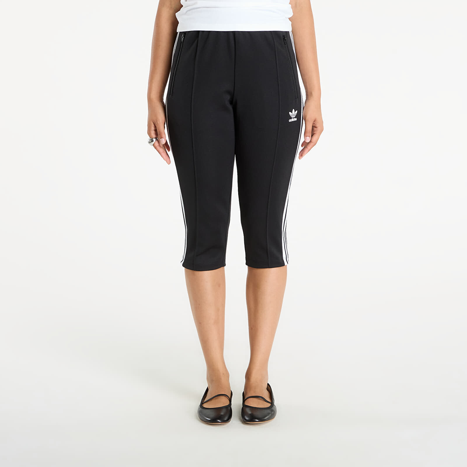 Tepláky adidas Capri Trackpant Black/ White XS