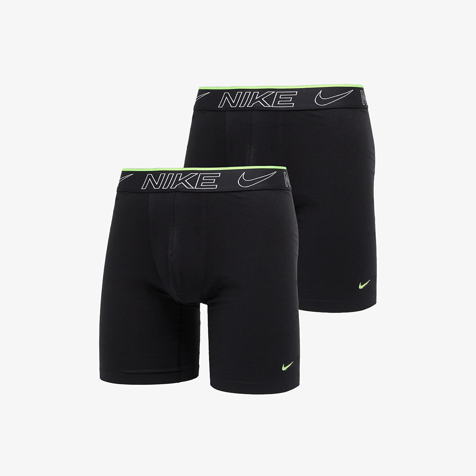 Boxerky Nike Elite Cotton Stretch Long Boxer Brief 2-Pack Black S