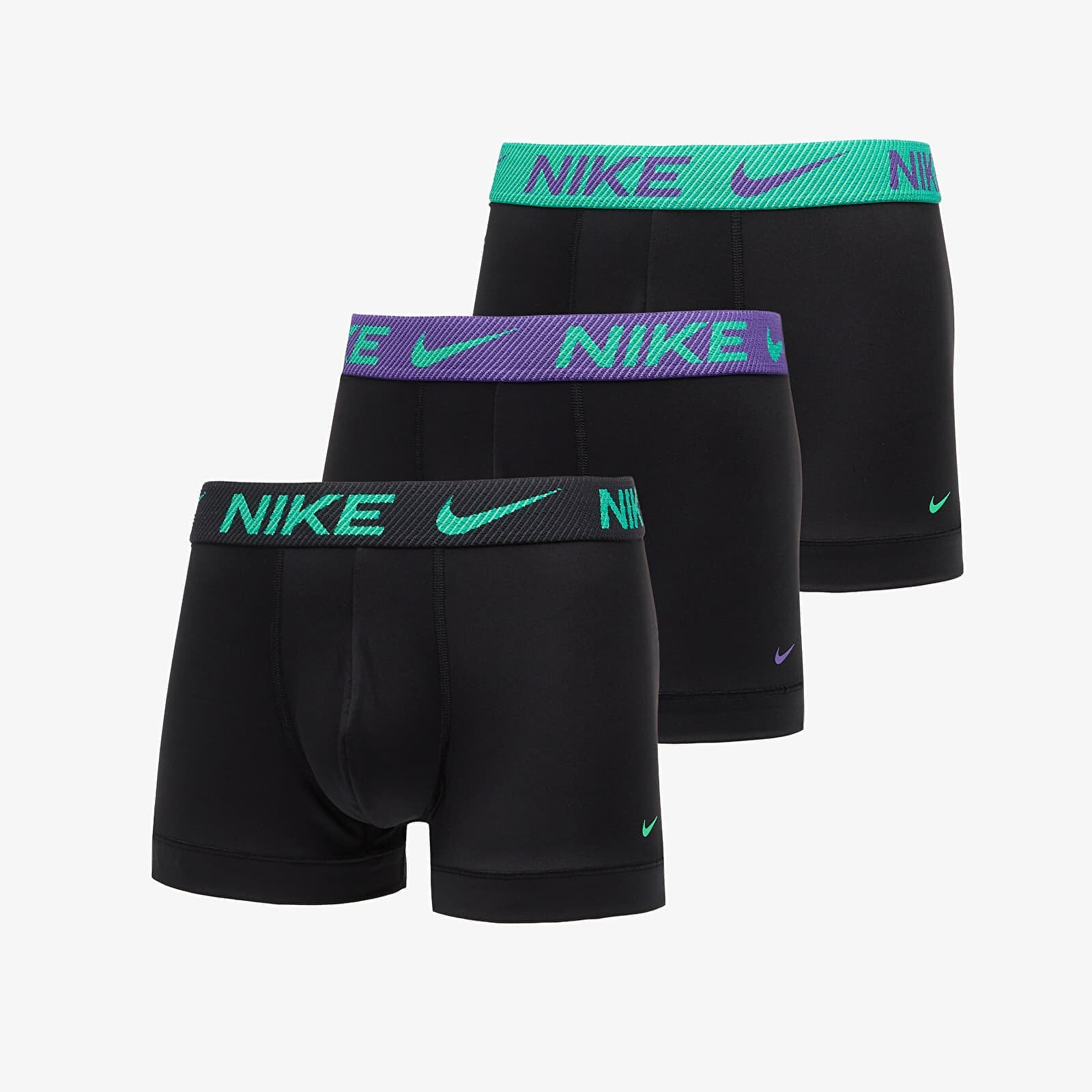 Boxerky Nike DRI-FIT Essential Micro Trunk 3-Pack Black XL