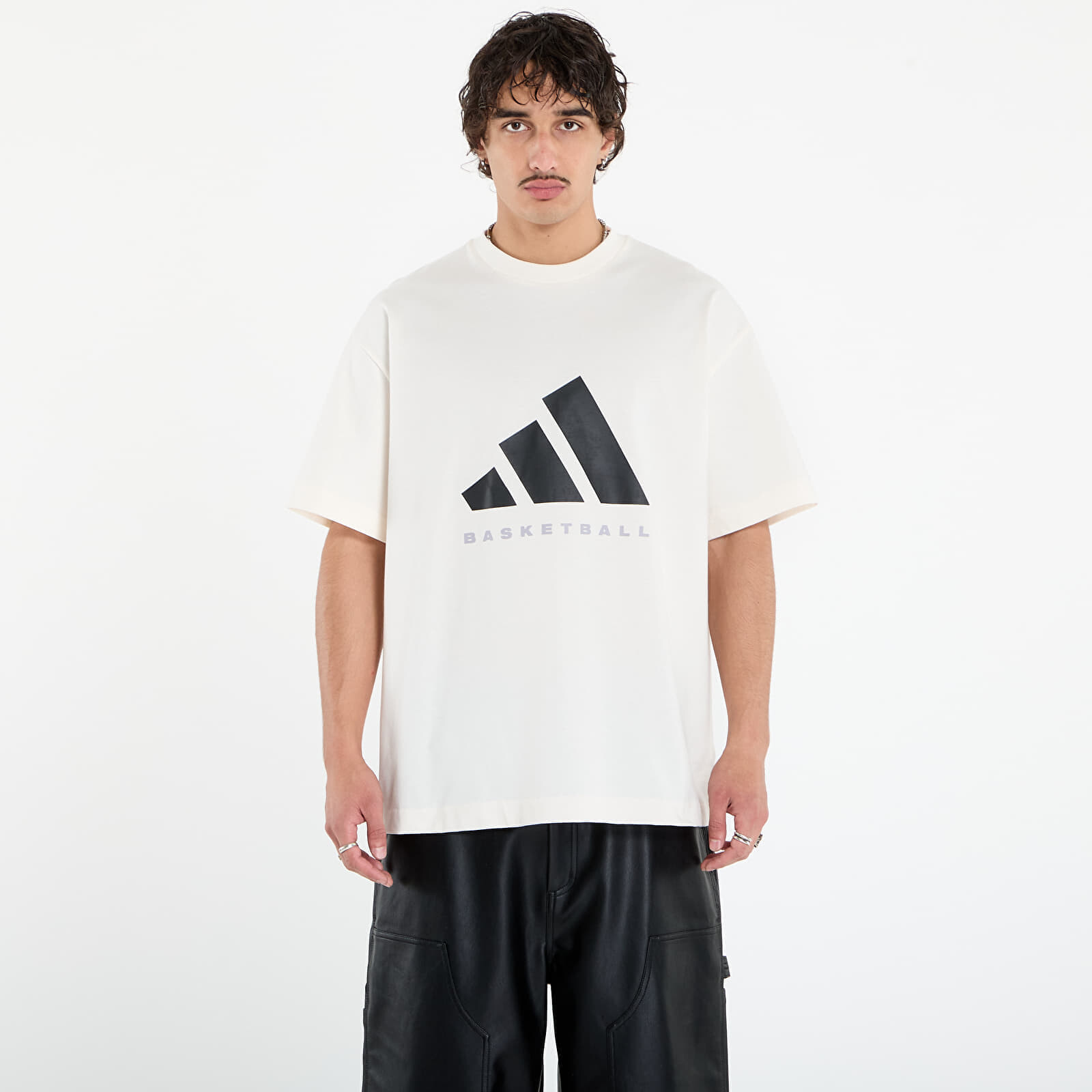 Tričko adidas Basketball T-Shirt Chalk White XL