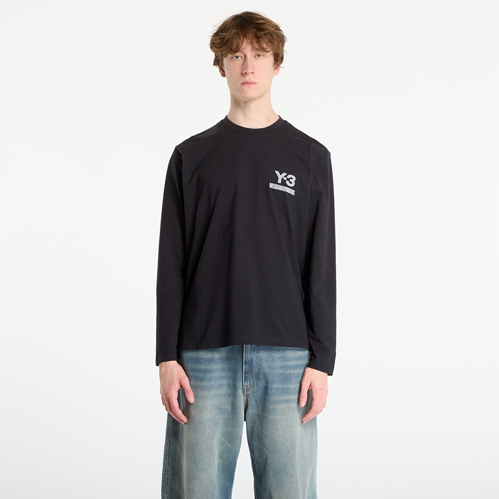 Tričko Y-3 x Neighborhood Logo Long Sleeve Tee UNISEX Black XL