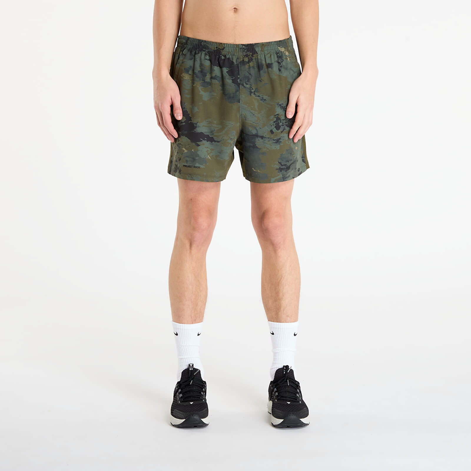 Šortky Under Armour Project Rock Ultimate Short Green Camo XL