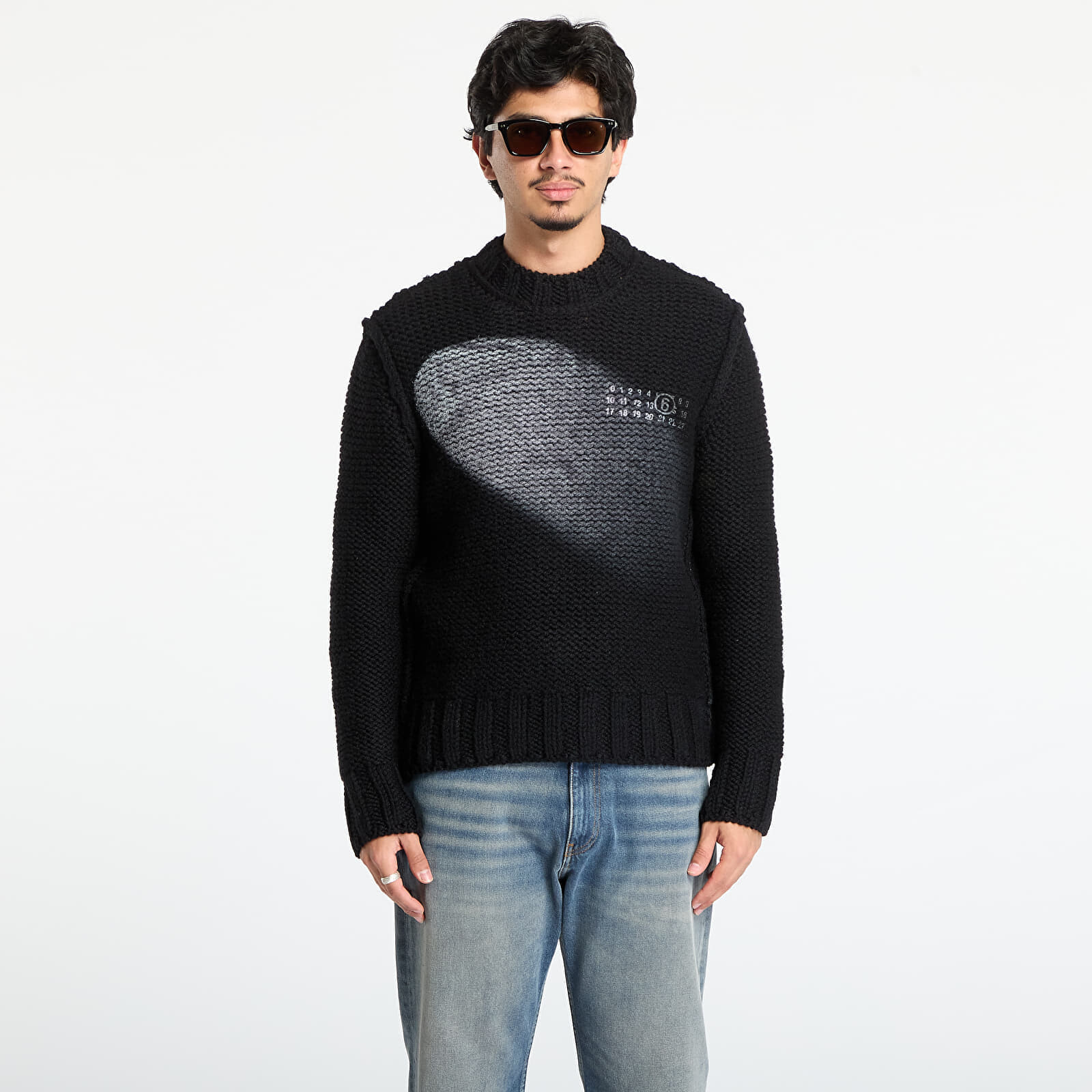 Sveter MM6 Maison Margiela Crewneck Black XL