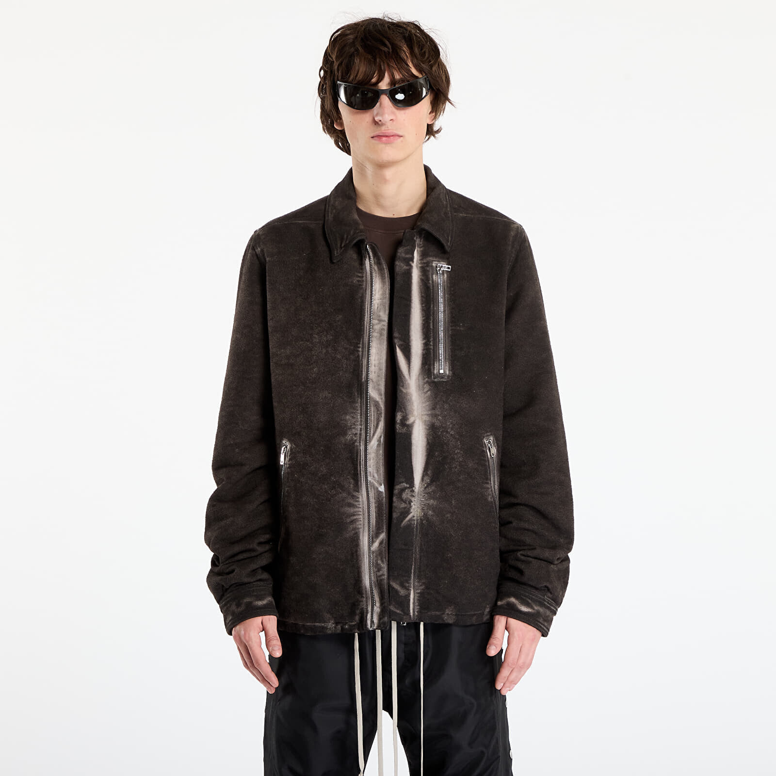Bunda Rick Owens DRKSHDW Concealed Zipfront Jacket Dark Dust M