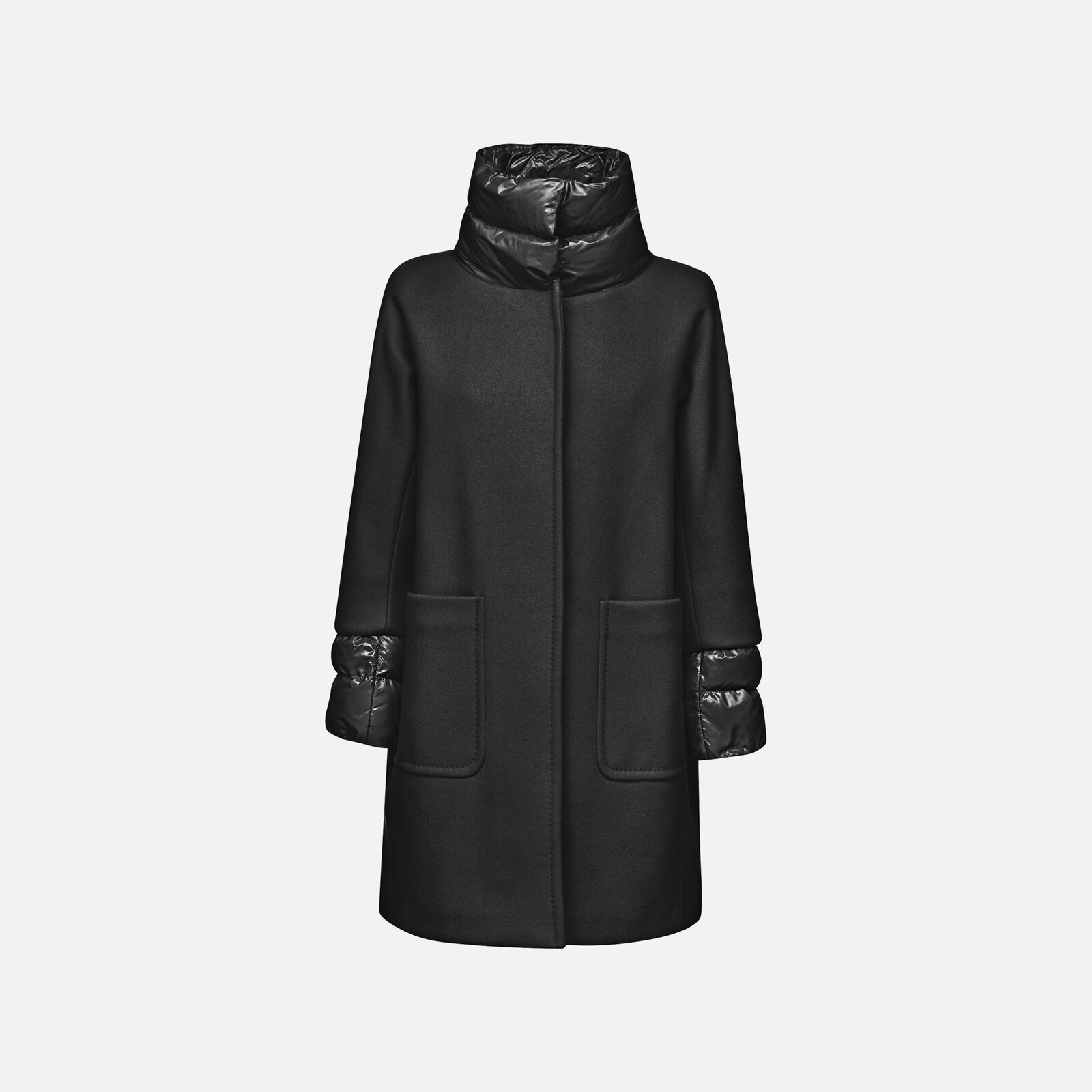 Black Women's Coat Geox Diamanta - Women's