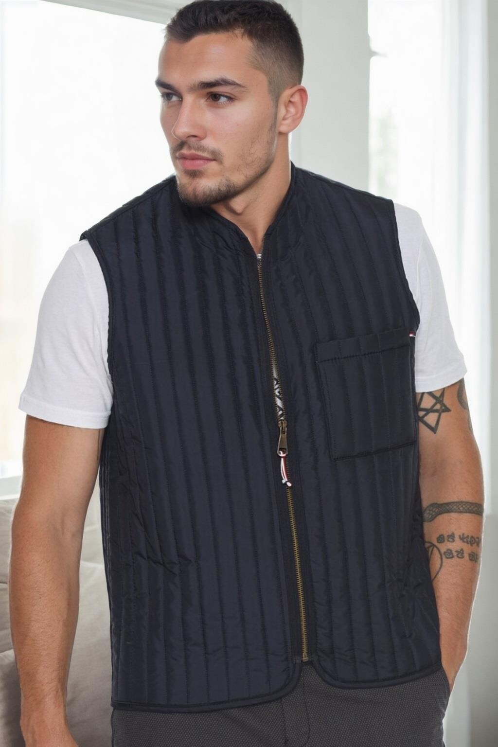 Pánska vesta Dewberry, tmavomodrá