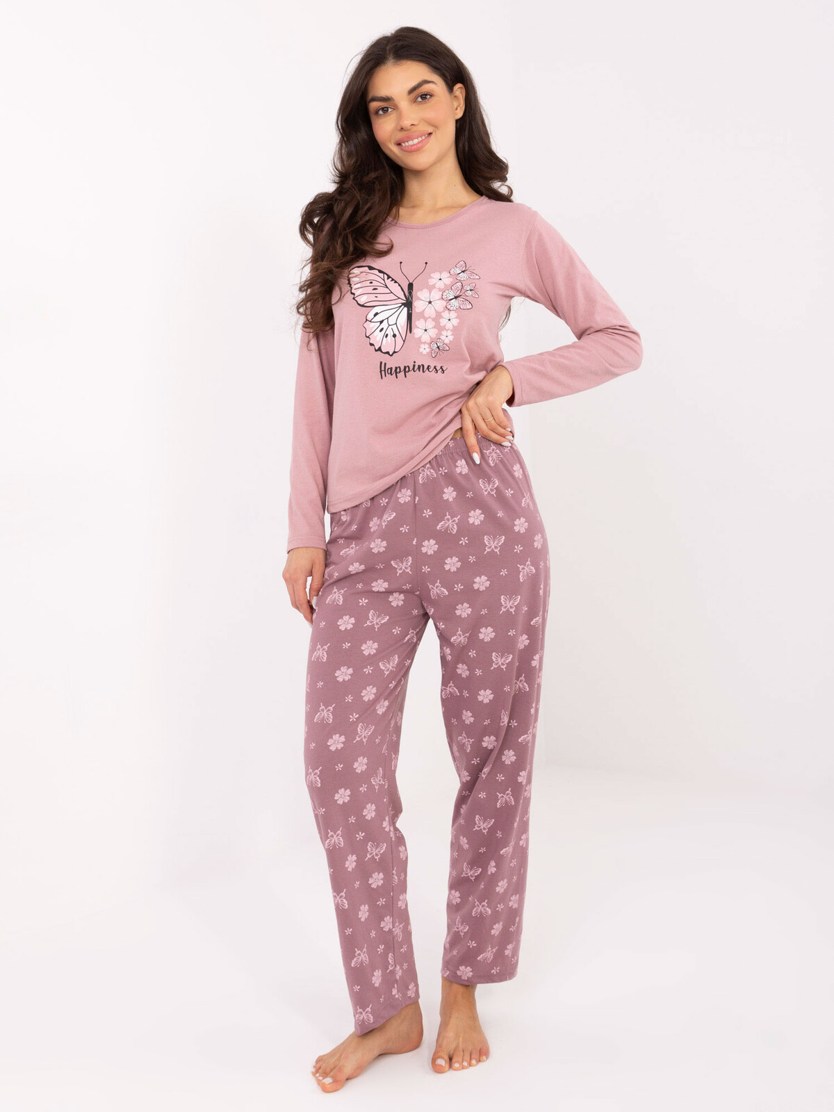 Dámske pyžamo s motívom motýľov