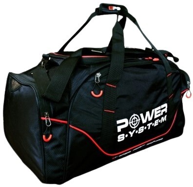 Power system gym bag magna čierná/červená