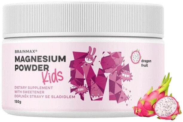 Brainmax kids magnesium powder 150 g - dračí ovoce