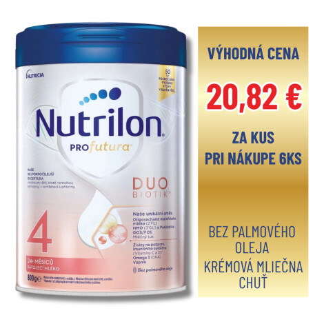 Nutrilon 4 Profutura DUOBIOTIK batoľacie mlieko (24+ mesiacov) 6x800g