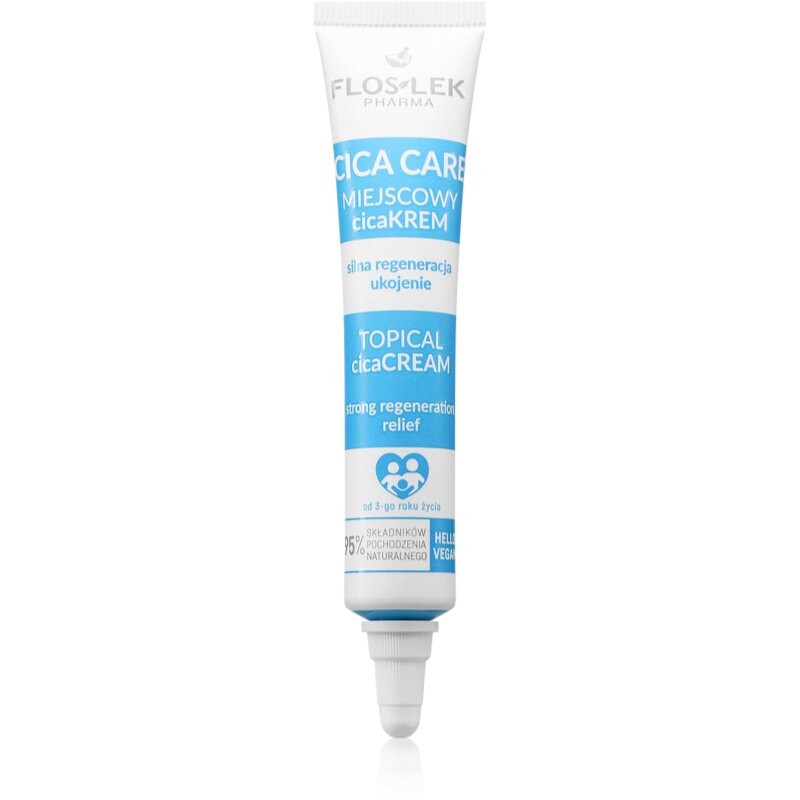 FlosLek Pharma Cica Care Topical CicaCream regeneračný krém pre lokálne ošetrenie 20 ml