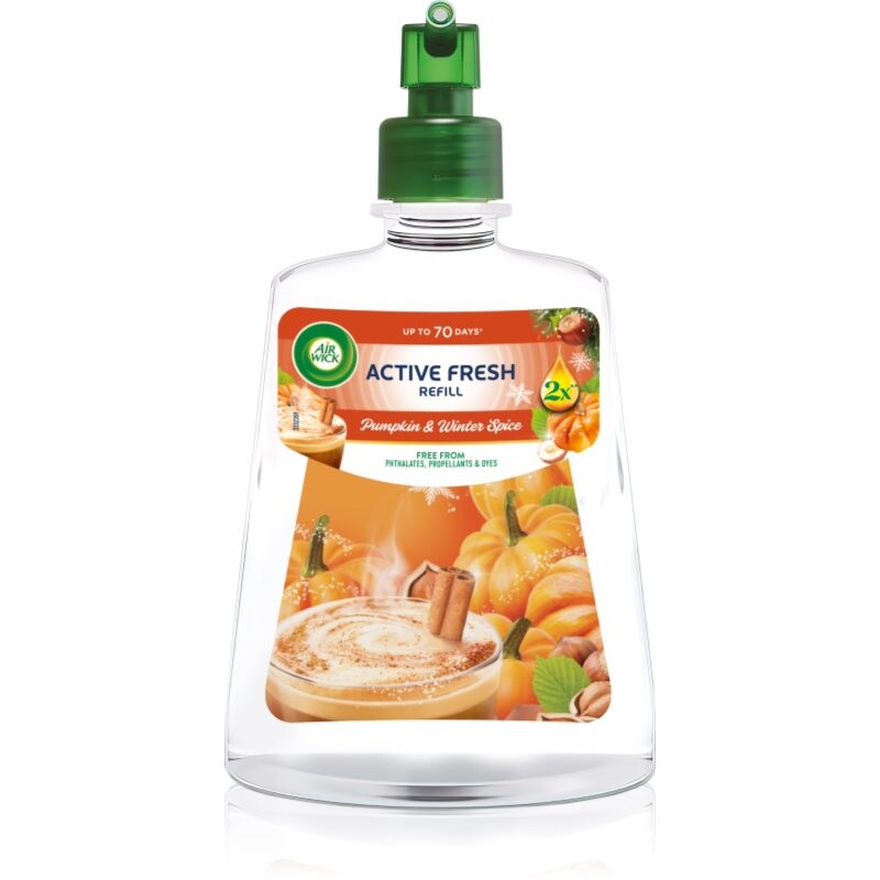 Air Wick Active Fresh Pumpkin & Winter Spice osviežovač vzduchu náhradná náplň 228 ml