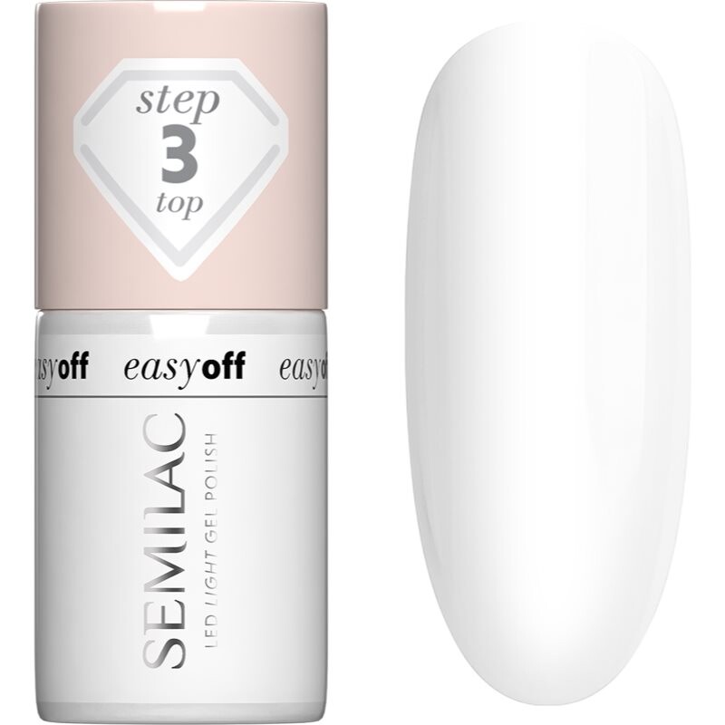Semilac Easy Off Step 3 gélový vrchný lak na nechty 7 ml