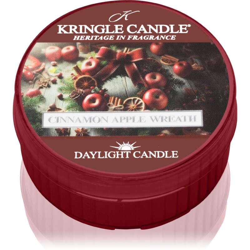 Kringle Candle Cinnamon Apple Wreath čajová sviečka 42 g